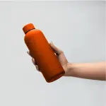 500ml Luxury Orange Stainless Steel Double-Walled Vacuum Insulated Sports Water Bottle