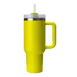 40oz Yellow Tumbler  With Handle, Stainless Steel, Insulated